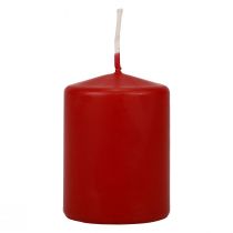 Article Bougies piliers rouges Bougies de l&#39;Avent petites vieilles rouges 70/50 mm 24 pièces