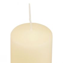 Article Bougies pilier crème Bougies de l&#39;Avent petites 70/50mm 24 pcs