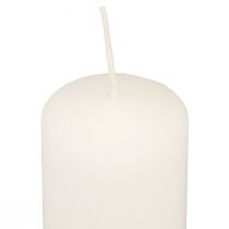Article Bougies piliers bougies de l&#39;Avent blanches petites bougies 70/50mm 24 pcs