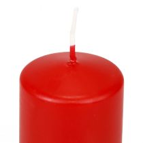 Article Bougies piliers rouges Bougies de l&#39;Avent bougies rouges 70/50mm 24 pcs