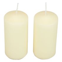 Article Bougies piliers H100 Ø50cm Bougies crème 12pcs