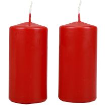 Article Bougies piliers H100 Ø50cm bougies rouges 12pcs