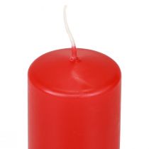 Article Bougies piliers rouges Bougies de l&#39;Avent bougies rouges 120/50mm 24pcs