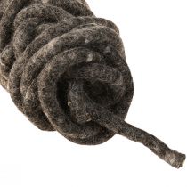 Article Stylo cordon en feutre laine de mouton foulée gris 10mm 15m