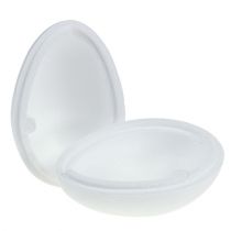 Article Œufs en polystyrène blancs 15 cm - Lot de 5