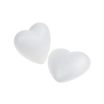 Article Coeur en polystyrène 5cm arqué petit 10pcs