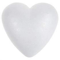 Coeur en polystyrène courbé moyen 11cm 2pcs