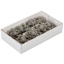 Article Kalanchoé artificielle en cire avec tige en fil de fer 8 cm, lot de 8