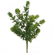 Plante verte artificielle succulente à coller 25cm vert 2pcs