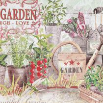 Article Plateau ovale avec anse Fresh Garden Vintage 39x27x3,5cm