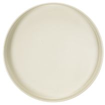 Article Plateau décoratif sur pied en métal beige-gris 20 cm pour bougies et figurines