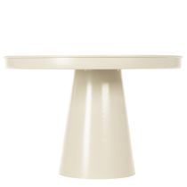 Article Plateau rond crème en métal, 30 cm, sur pied pour décoration intérieure