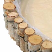 Article Plateau rond pour plantation de bouleau naturel Ø23/31/41cm lot de 3