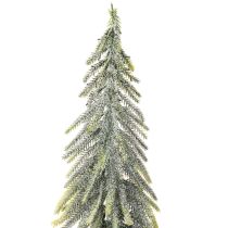 Article Sapin de Noël artificiel avec socle, givré, décoration hivernale, 90 cm