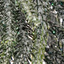 Article Sapin de Noël artificiel avec socle, givré, décoration hivernale, 90 cm