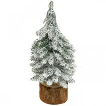 Article Sapin de Noël décoratif, décoration hivernale, sapin avec neige H19cm