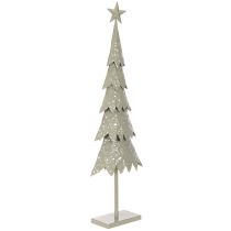Article Sapin décoratif en métal sur socle avec étoile 74 cm