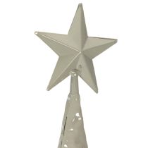 Article Sapin décoratif en métal sur socle avec étoile 74 cm