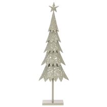 Article Sapin décoratif en métal sur socle avec étoile 74 cm