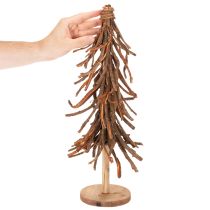Article Sapin décoratif en branches de saule sur socle en bois 48 cm