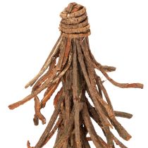 Article Sapin décoratif en branches de saule sur socle en bois 48 cm