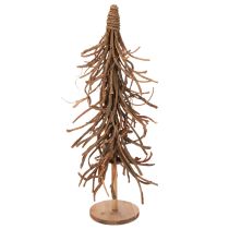 Article Sapin décoratif en branches de saule sur pied en bois 68 cm