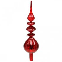 Sapin de Noël décoration verre rouge Sapin de Noël H35cm