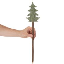 Article Sapin de Noël décoratif sur bâtonnet pour jardinières et compositions florales hautes, 45 cm, lot de 6