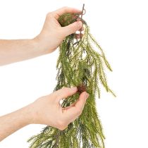 Article Guirlande artificielle de branches de pin avec pommes de pin pour décoration de l'Avent, 218 cm