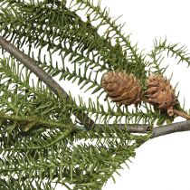 Article Guirlande de sapin avec véritables cônes de Noël 165cm