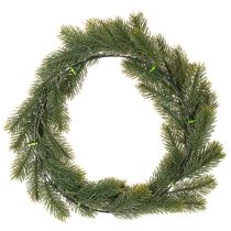 Article Couronne décorative artificielle en sapin vert 35 cm pour porte