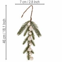 Article ProductNameDeux branches de sapin artificielles avec mini-boules blanc champagne, 46 cm/ProductName
ProductDescription<h2>Branche de sapin artificielle avec mini-boules pour décorer la maison</h2>
<p>Ce lot comprend deux branches de sapin artificielles d