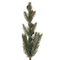 Article Branche de sapin artificielle avec boules rouges 48 cm, lot de 2