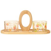 Article Service à tapas motif pêche décoration de table été 23×9×10,5cm