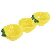 Bols à tapas céramique citron décoration de table 28,5cm H4cm