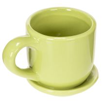 Article Tasse à café, objet décoratif pour une table élégante avec plantes, 11 cm, lot de 3