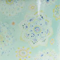 Article Tasse décorative pot à plantes Mandala émaillé Ø 13 cm H.12 cm