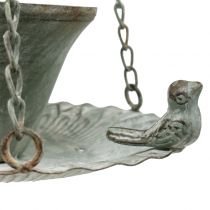 Bol à nourriture bain d&#39;oiseaux antique Ø21cm