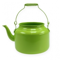 Article Théière décorative métal jardinière vert pomme Ø20cm H15cm