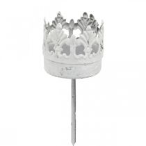 Article Photophore métal à brancher, bougeoir couronne Ø4.5cm
