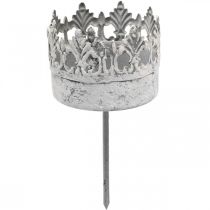 Article Photophore métal à brancher, bougeoir couronne Ø5.5cm