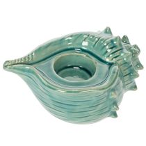 Article Porte-bougie chauffe-plat en forme de coquillage, décoratif, pour table, salle de bain ou salon, 16 cm