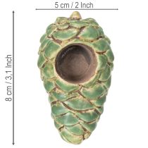 Article Porte-bougie chauffe-plat en forme de pomme de pin, 8 cm, lot de 3