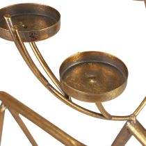 Article Photophore métal cerf bougeoir décoratif H44,5cm