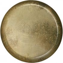 Assiette déco aspect laiton Assiette métal décoration Ø40cm