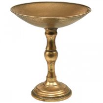 Bol décoratif avec pied bol décoratif en métal vintage Ø32cm H37cm