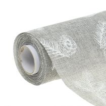 Nappe Motif Sapin Gris 20cm 5m