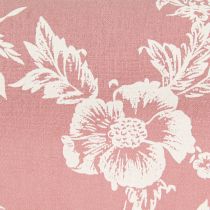 Article Ruban de table motif floral chemin de table coton rose 15cm 3m