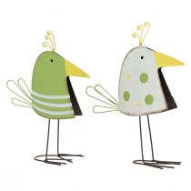 Décoration de table printemps, figurine d&#39;oiseau décorative, oiseau en métal 17cm 2pcs