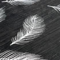 Chemin de table avec motif à plumes 30 x 500 cm